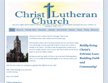 Tablet Screenshot of christlutheranpeo.org